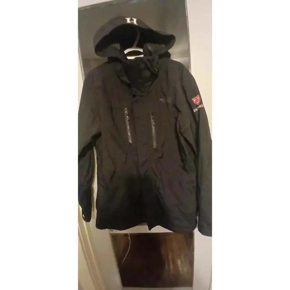 Men's The North Face Summit Series Hooded Polyester Lined Coat Sz M.